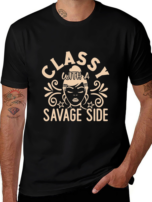 Classy With A Savage Side Graphic T-Shirt