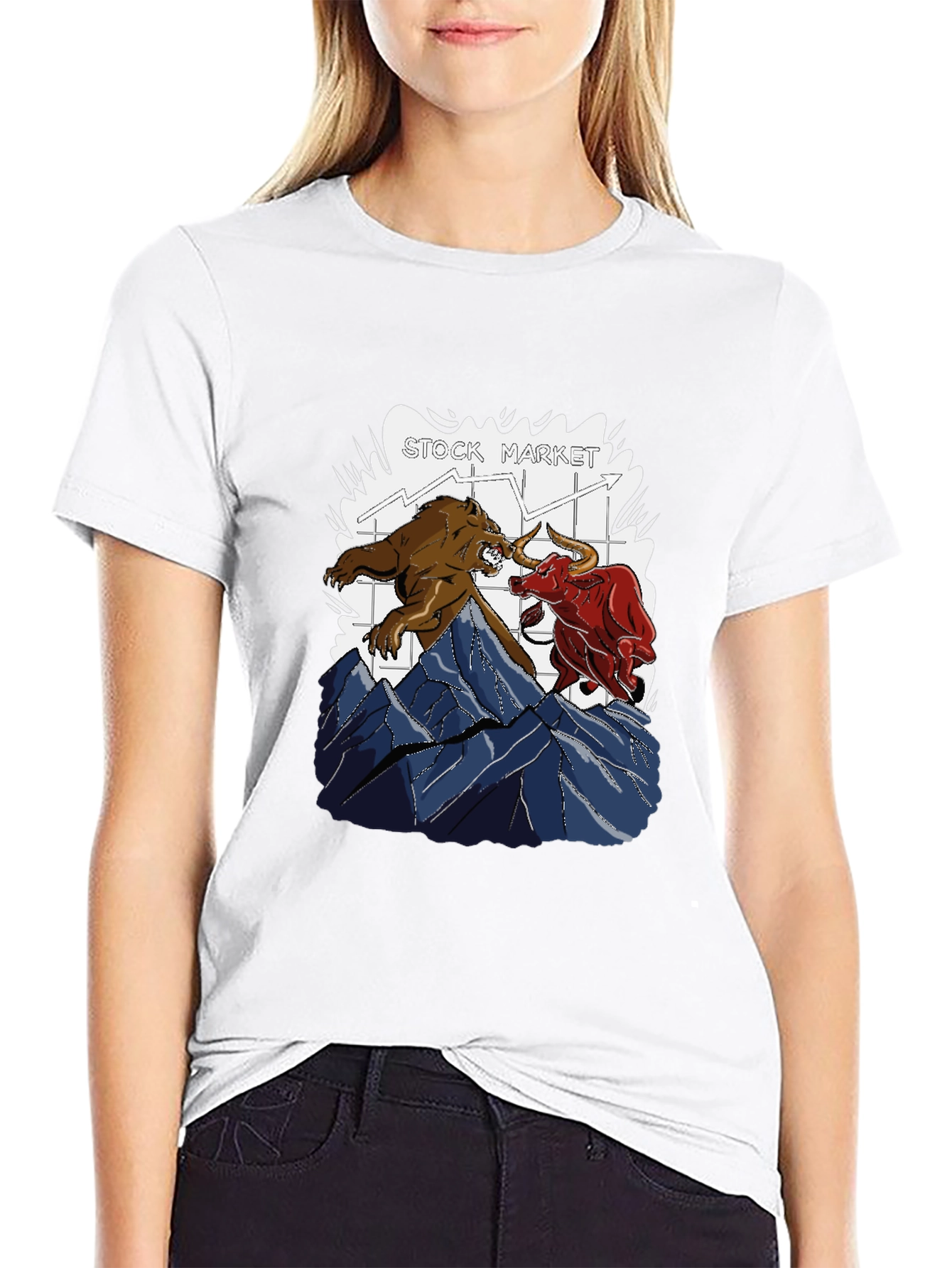 Stock Market Bull vs Bear T-Shirt