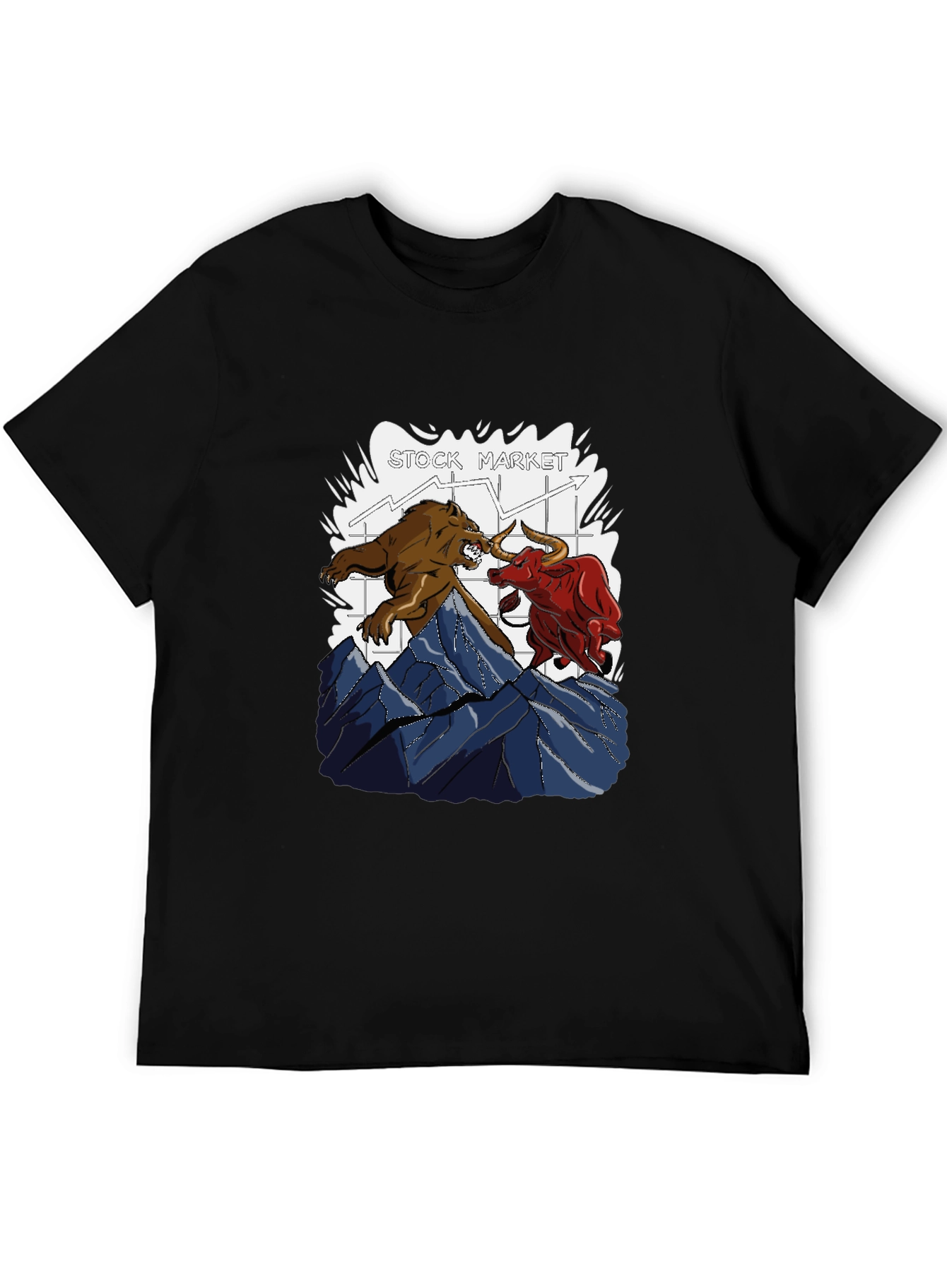 Stock Market Bull vs Bear T-Shirt
