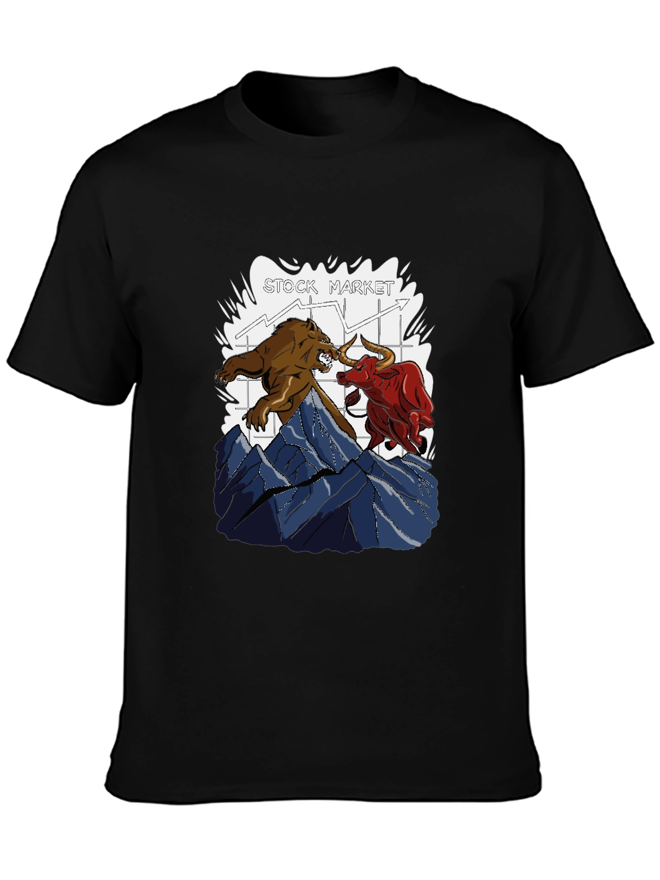 Stock Market Bull vs Bear T-Shirt