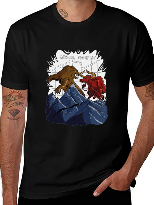 Stock Market Bull vs Bear T-Shirt