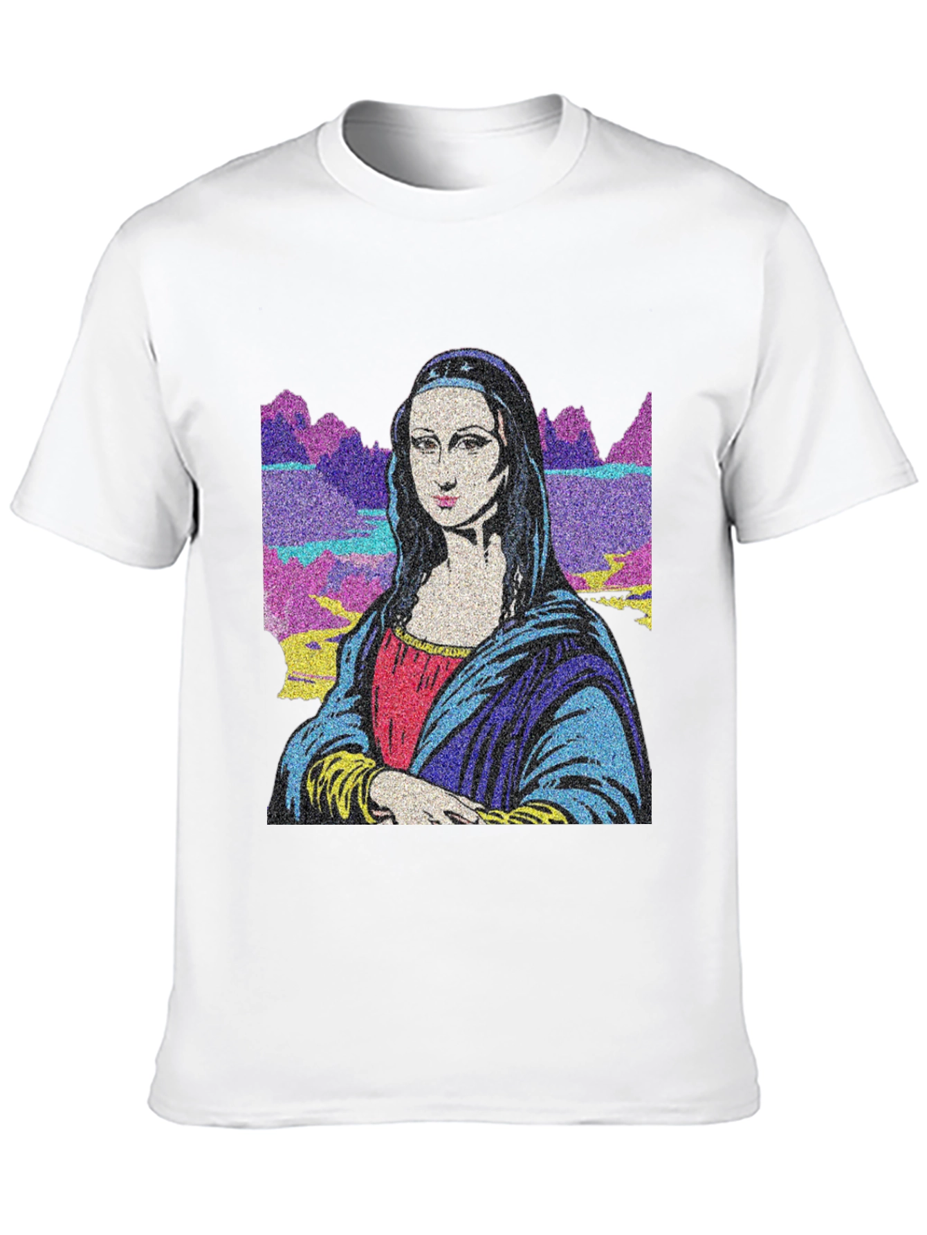 Mona Lisa Graphic Print Black T-Shirt