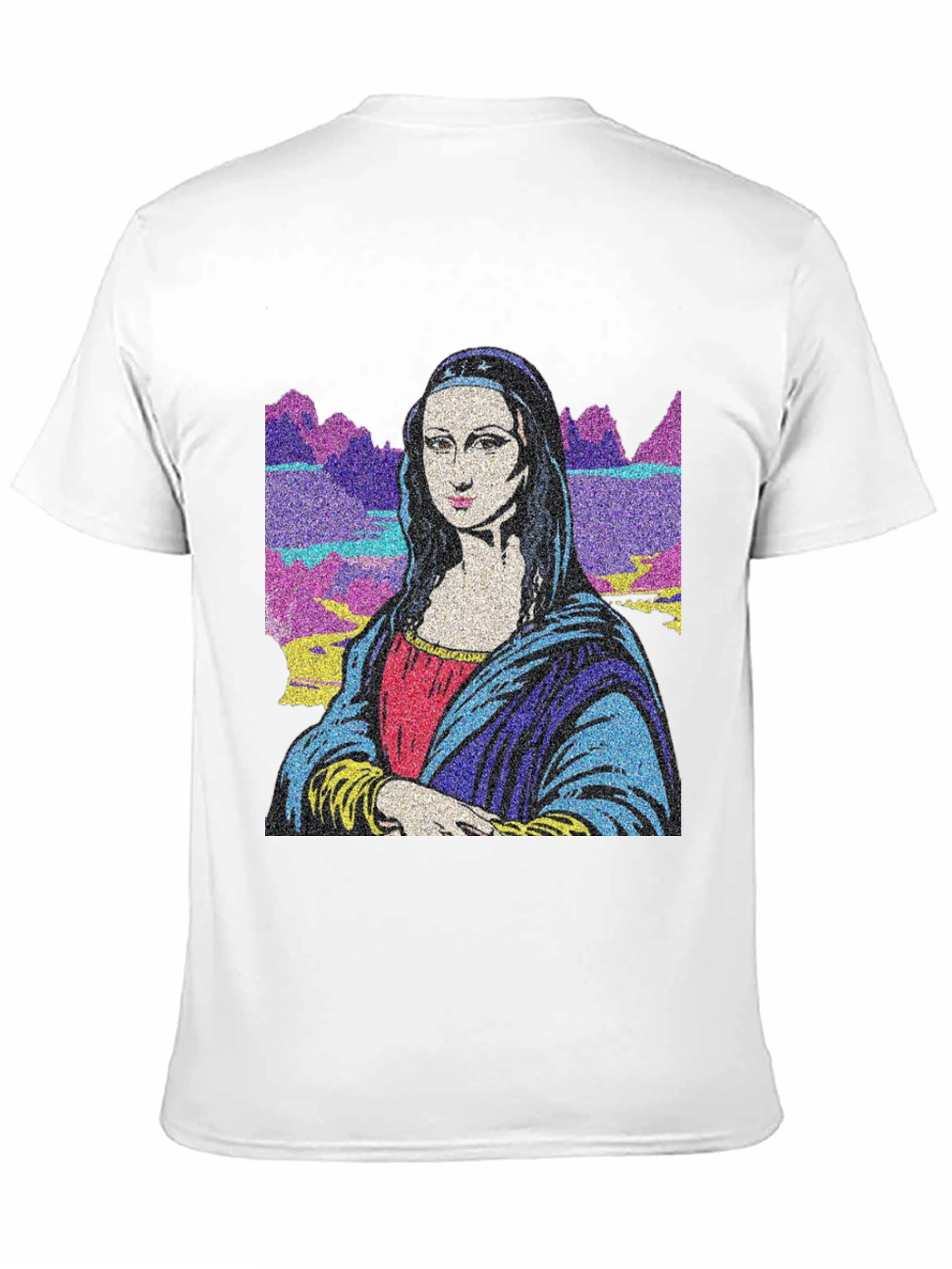 Mona Lisa Graphic Print Black T-Shirt