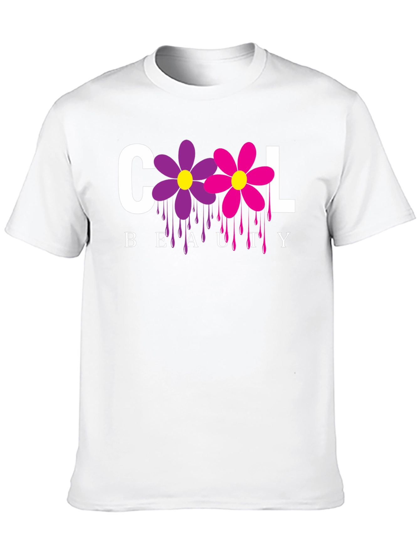Cool Beauty Floral Graphic Tee - Unisex