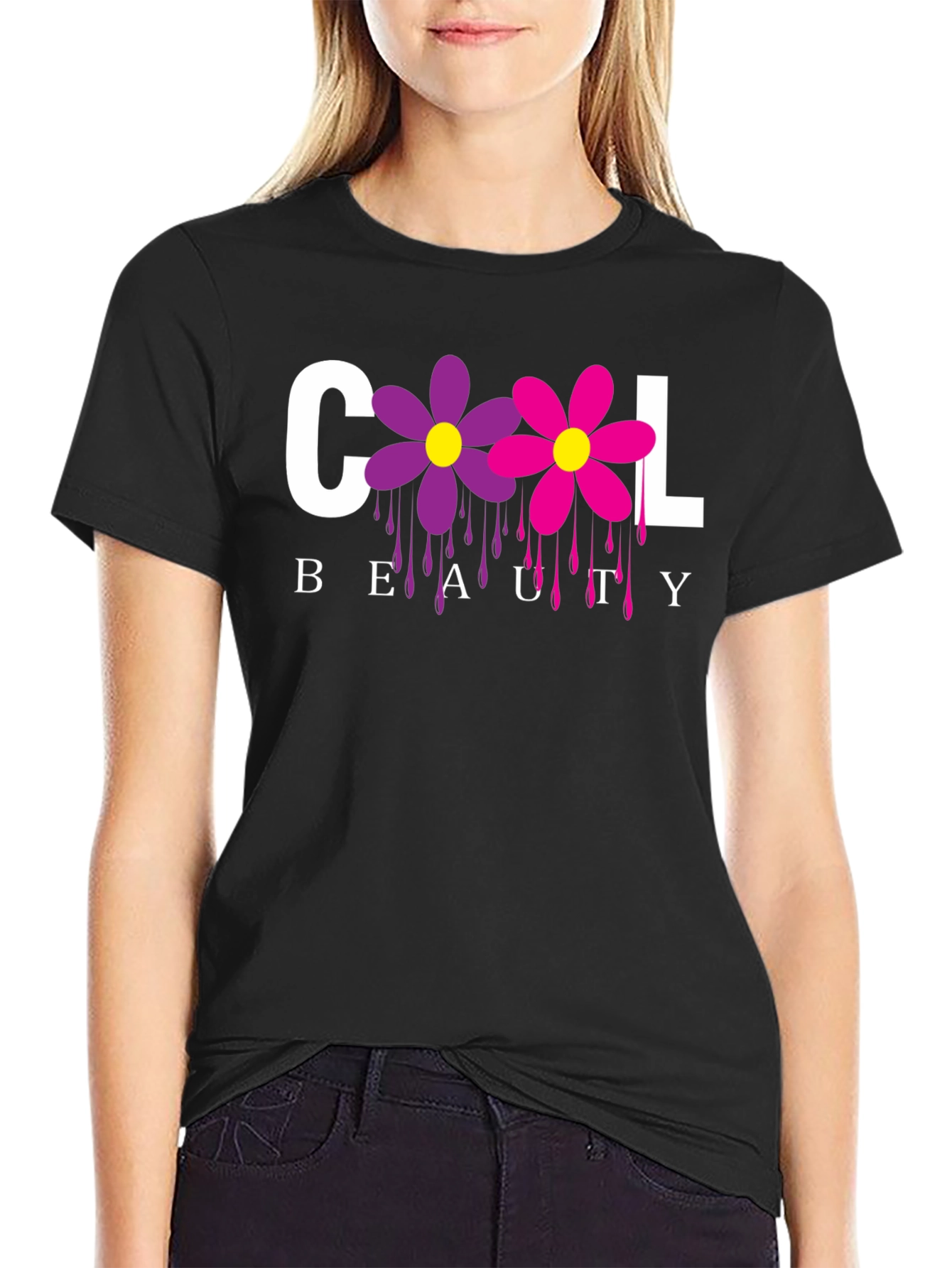 Cool Beauty Floral Graphic Tee - Unisex