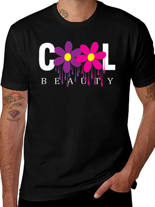 Cool Beauty Floral Graphic Tee - Unisex