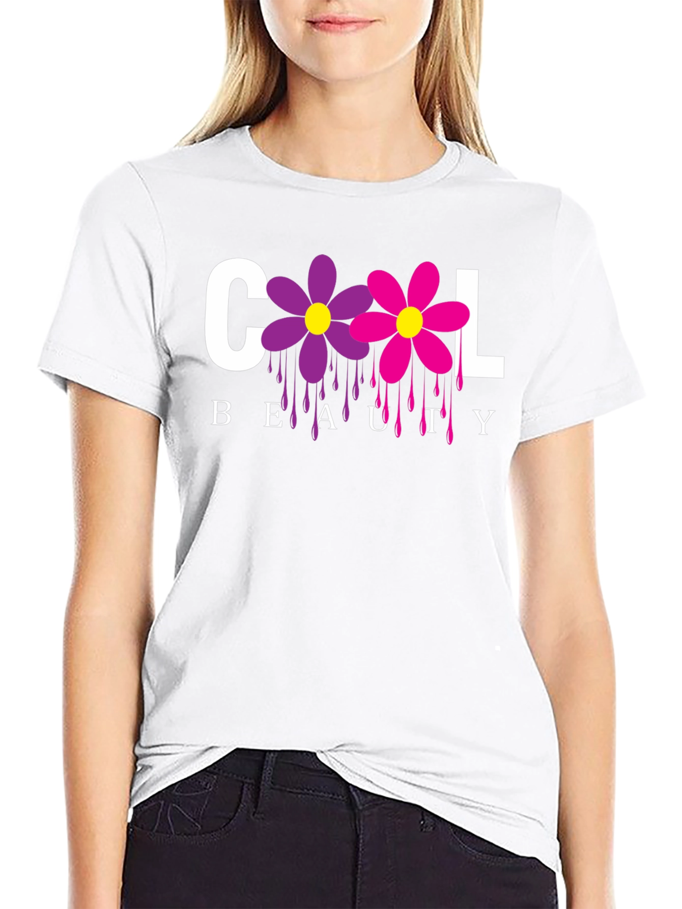 Cool Beauty Floral Graphic Tee - Unisex