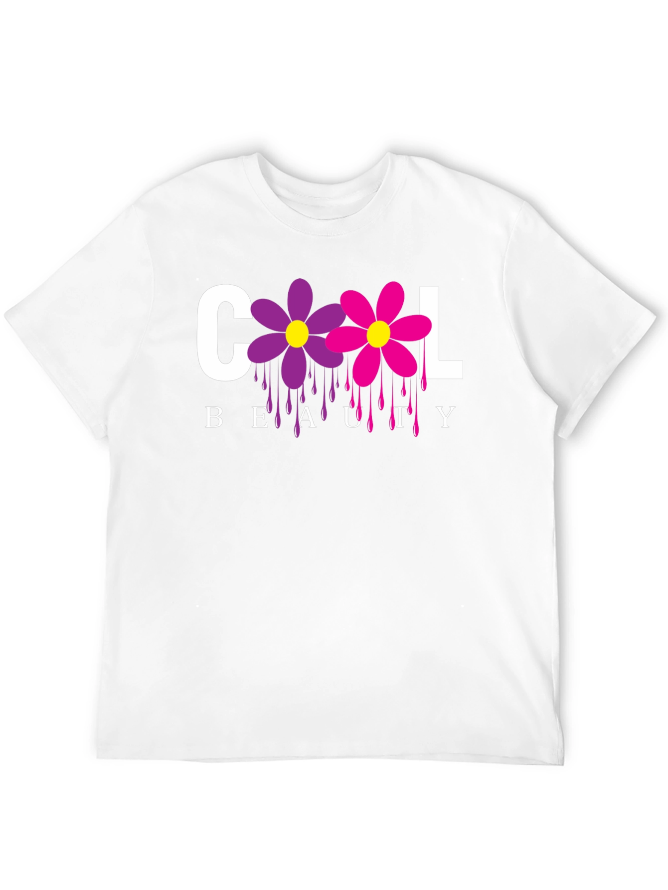 Cool Beauty Floral Graphic Tee - Unisex