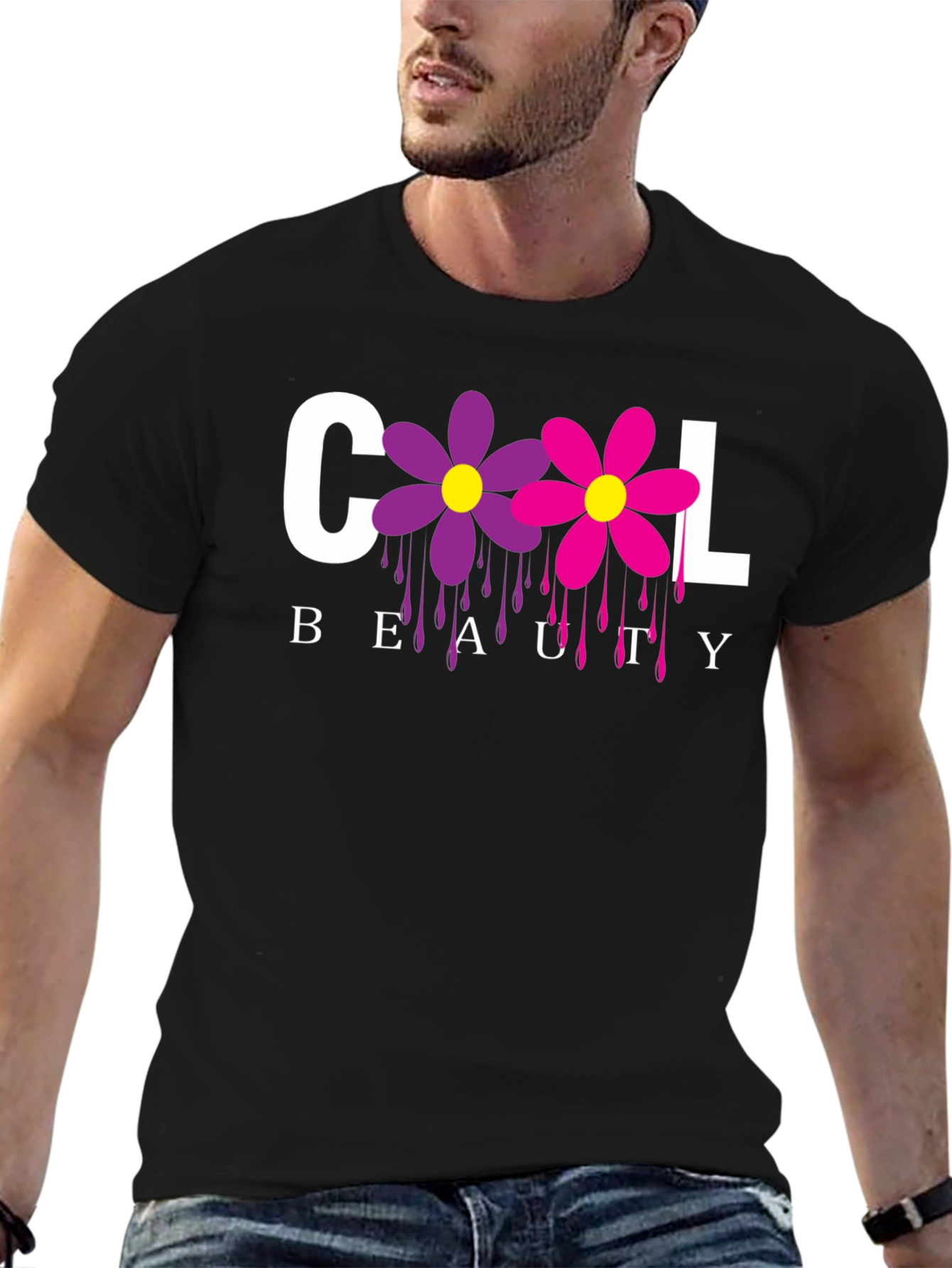 Cool Beauty Floral Graphic Tee - Unisex