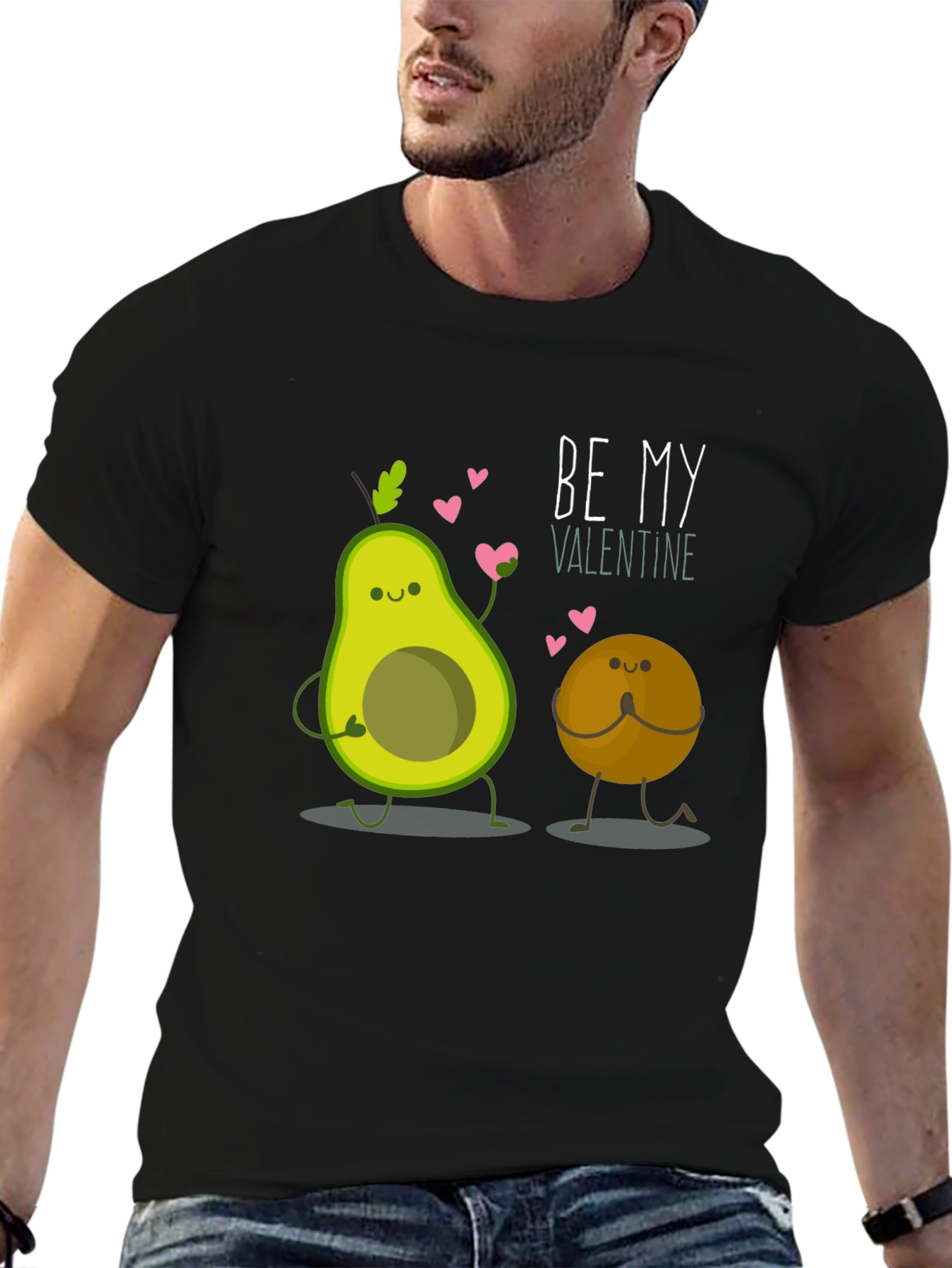 Avocado Valentines Day Graphic T-Shirt