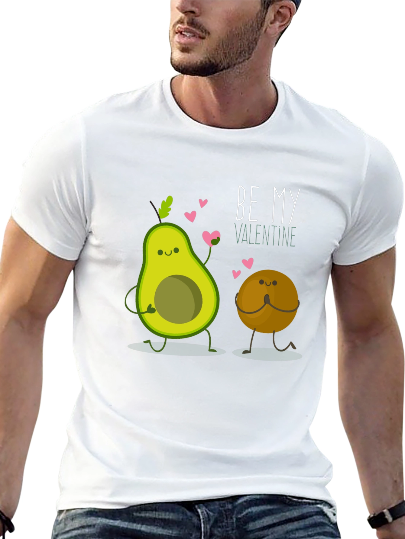 Avocado Valentines Day Graphic T-Shirt