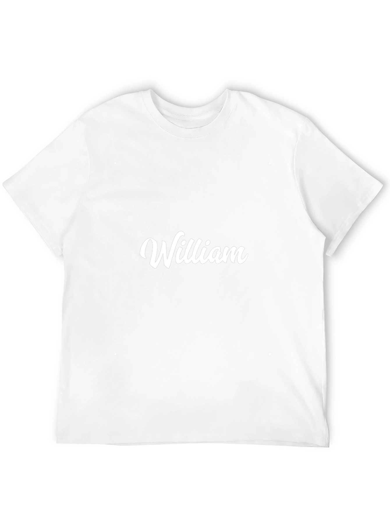 Custom Name T-Shirt: William - Stylish Black Tee