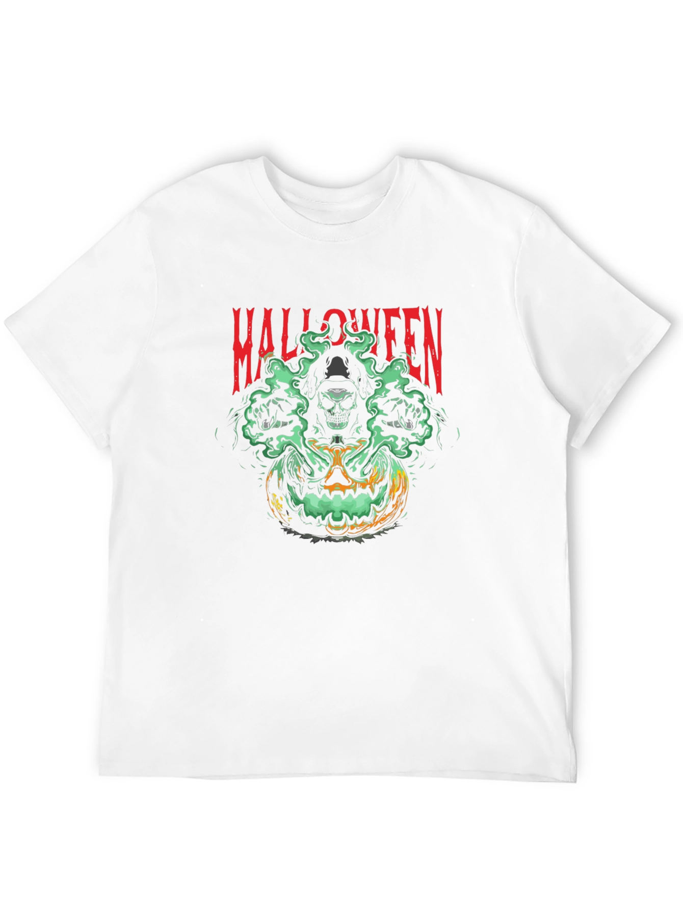 Halloween Skull Pumpkin Graphic Tee