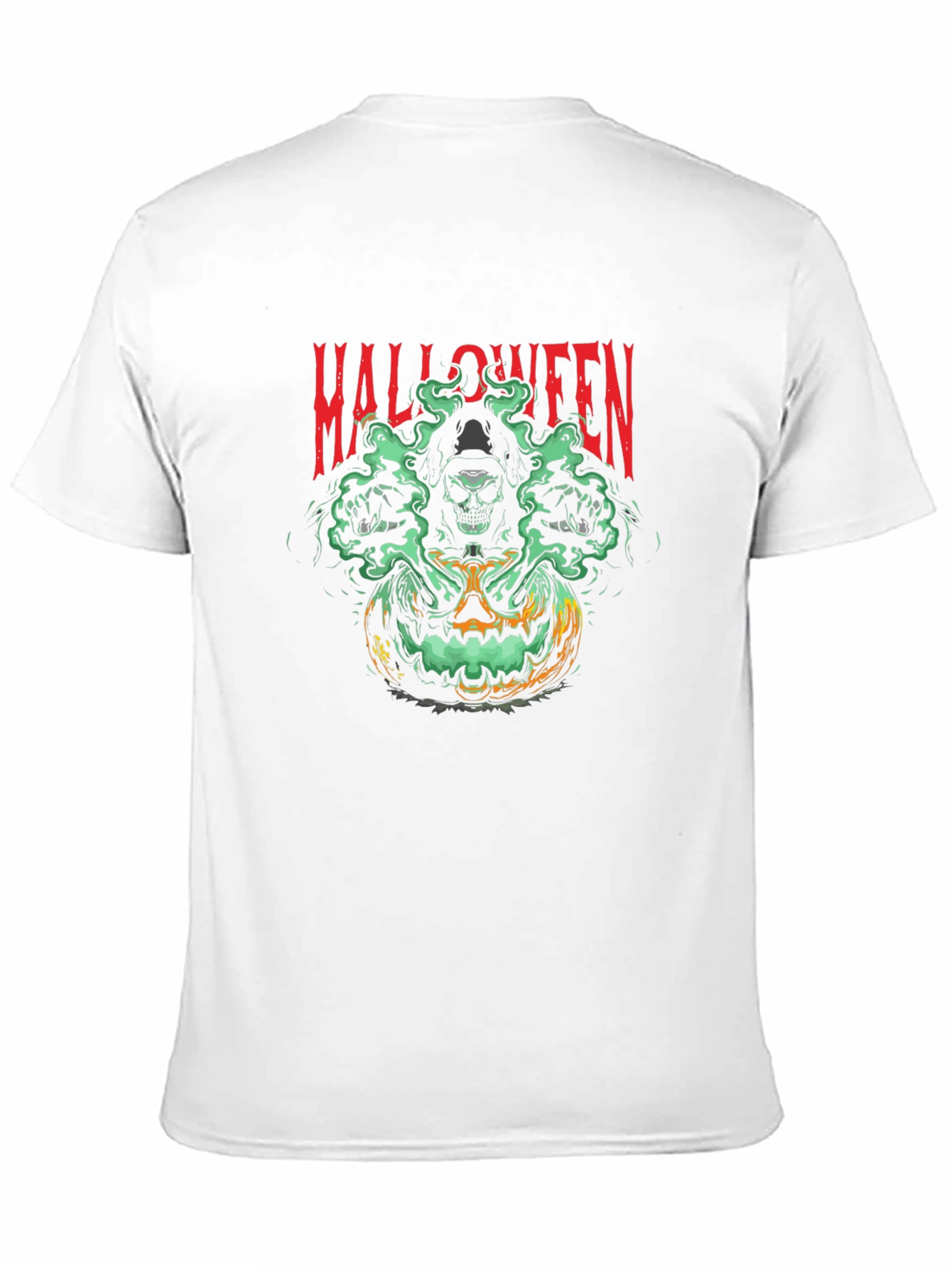 Halloween Skull Pumpkin Graphic Tee