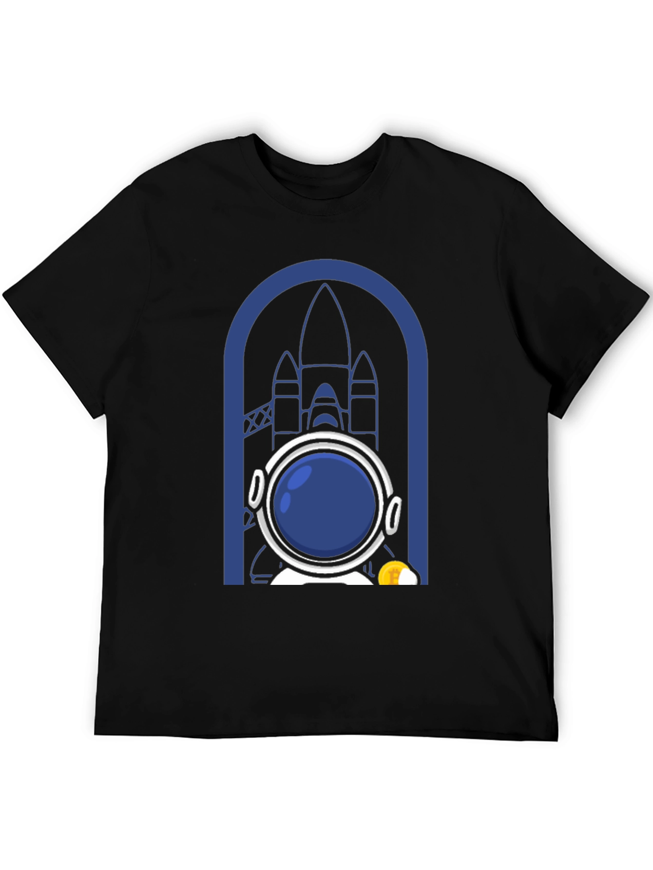 Astronaut & Rocket Graphic T-Shirt - Space Adventure Tee