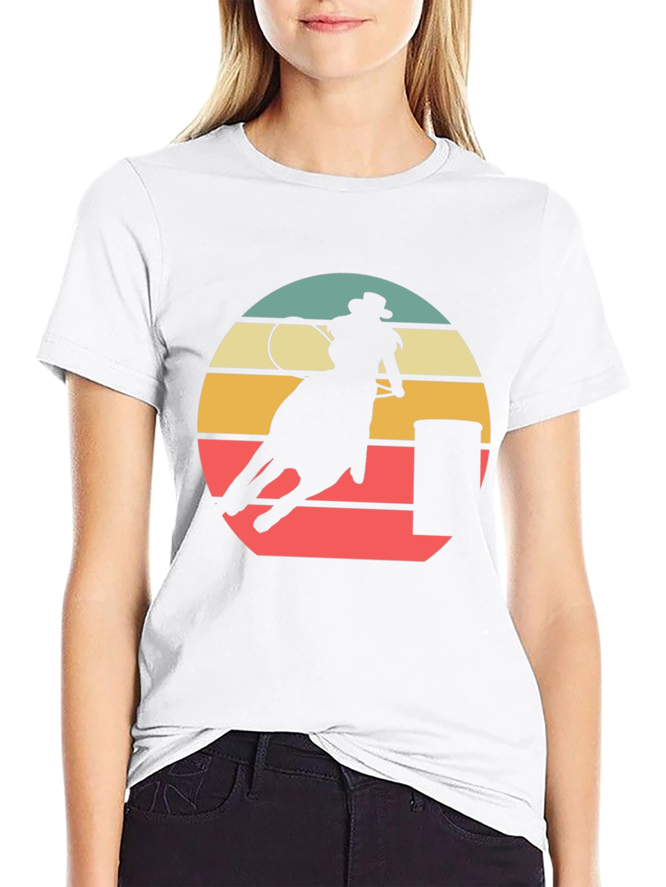 Retro Barrel Racing Tee - Western Graphic T-Shirt