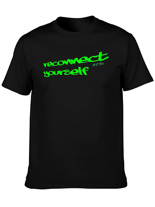 Reconnect Yourself Black Graphic Tee