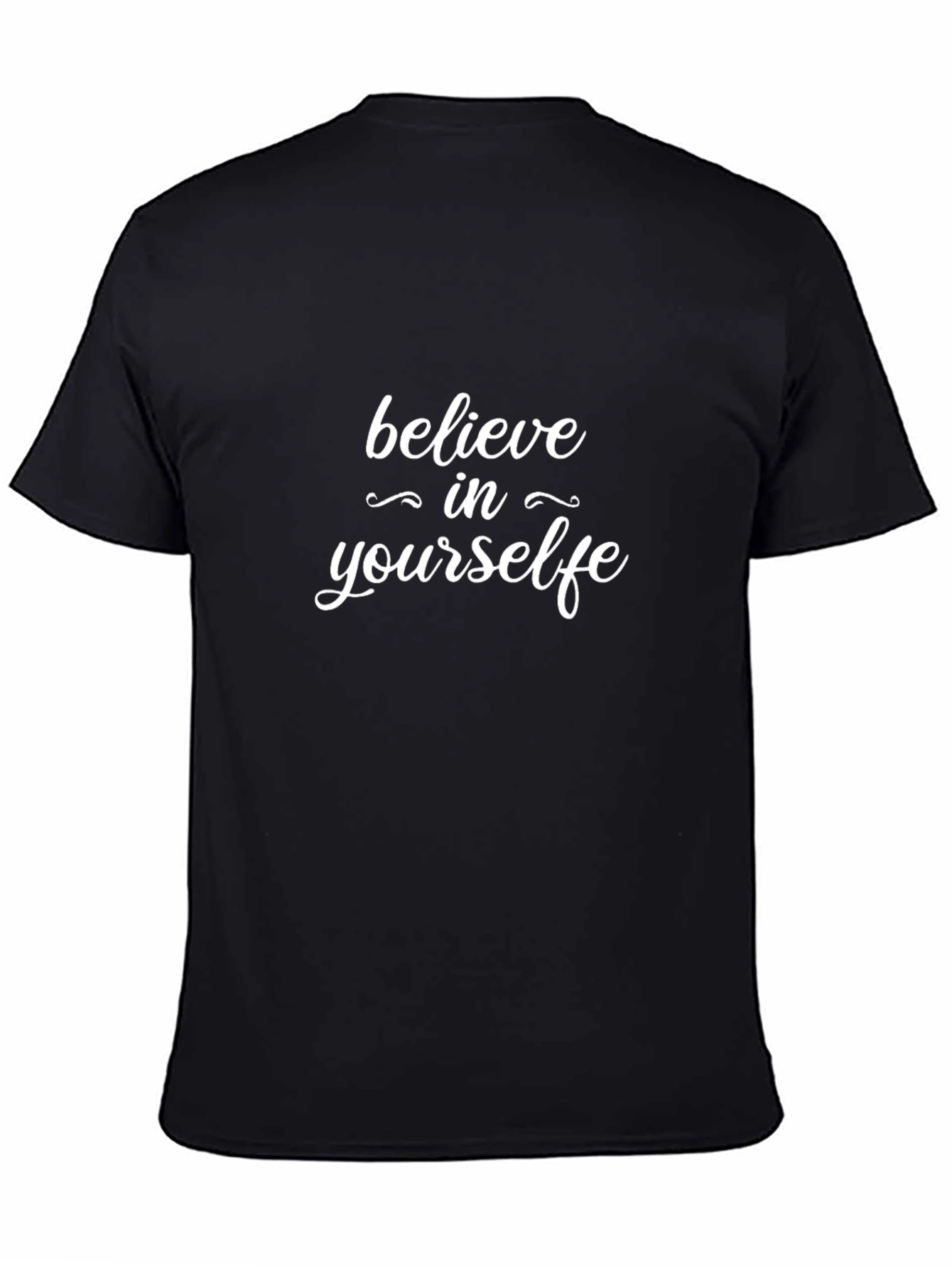 Believe in Yourself Graphic T-Shirt - Black Casual Tee