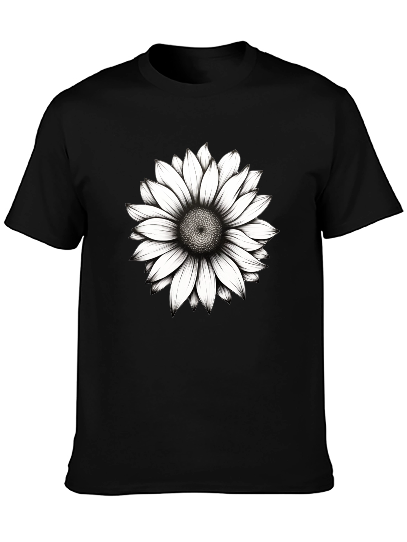 Sunflower Graphic Black T-Shirt
