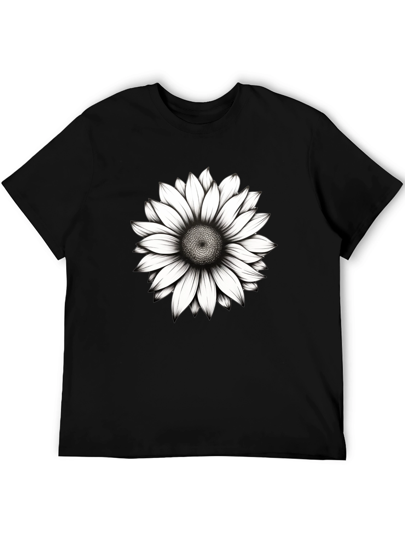 Sunflower Graphic Black T-Shirt