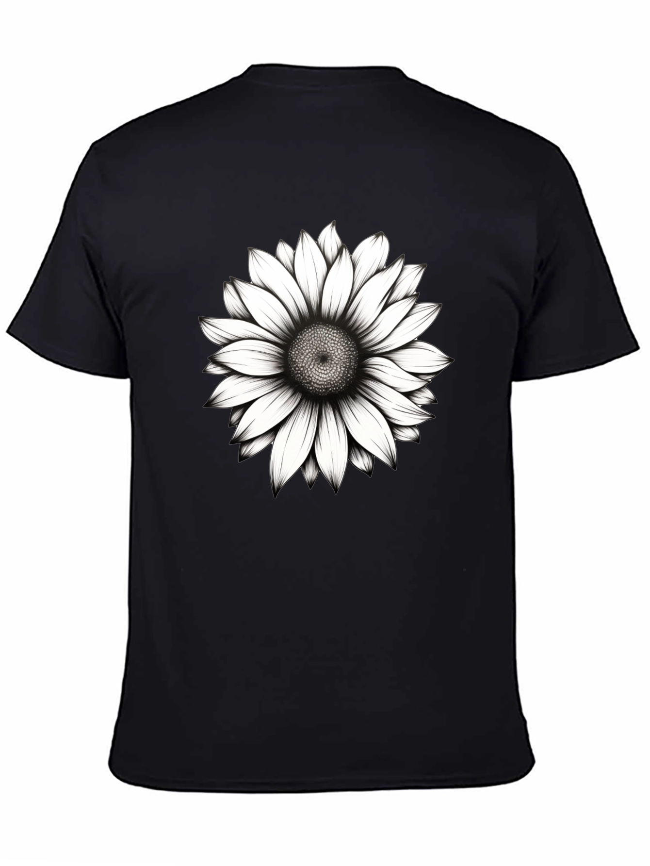 Sunflower Graphic Black T-Shirt