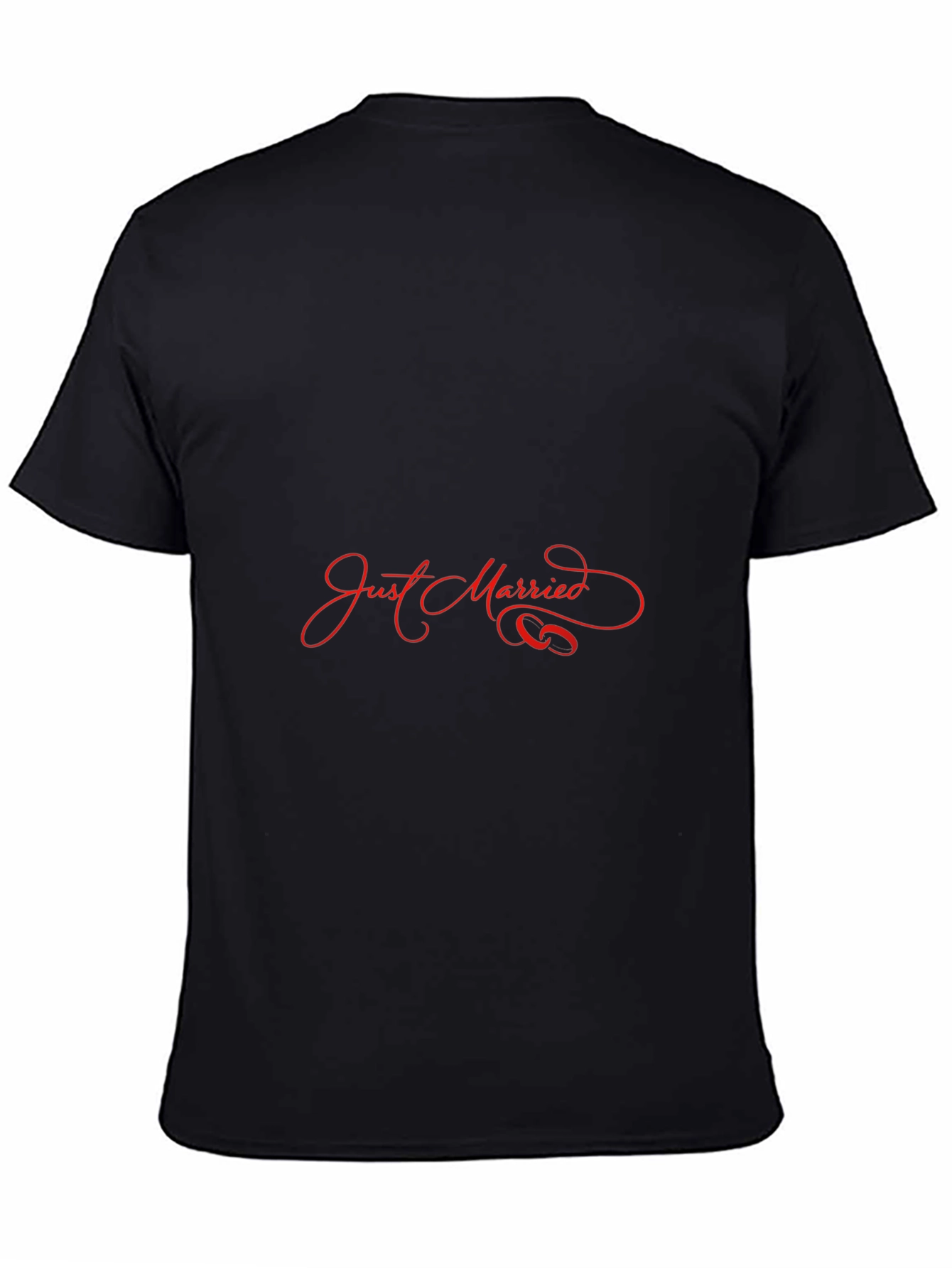 Just Married Graphic Tee - Black