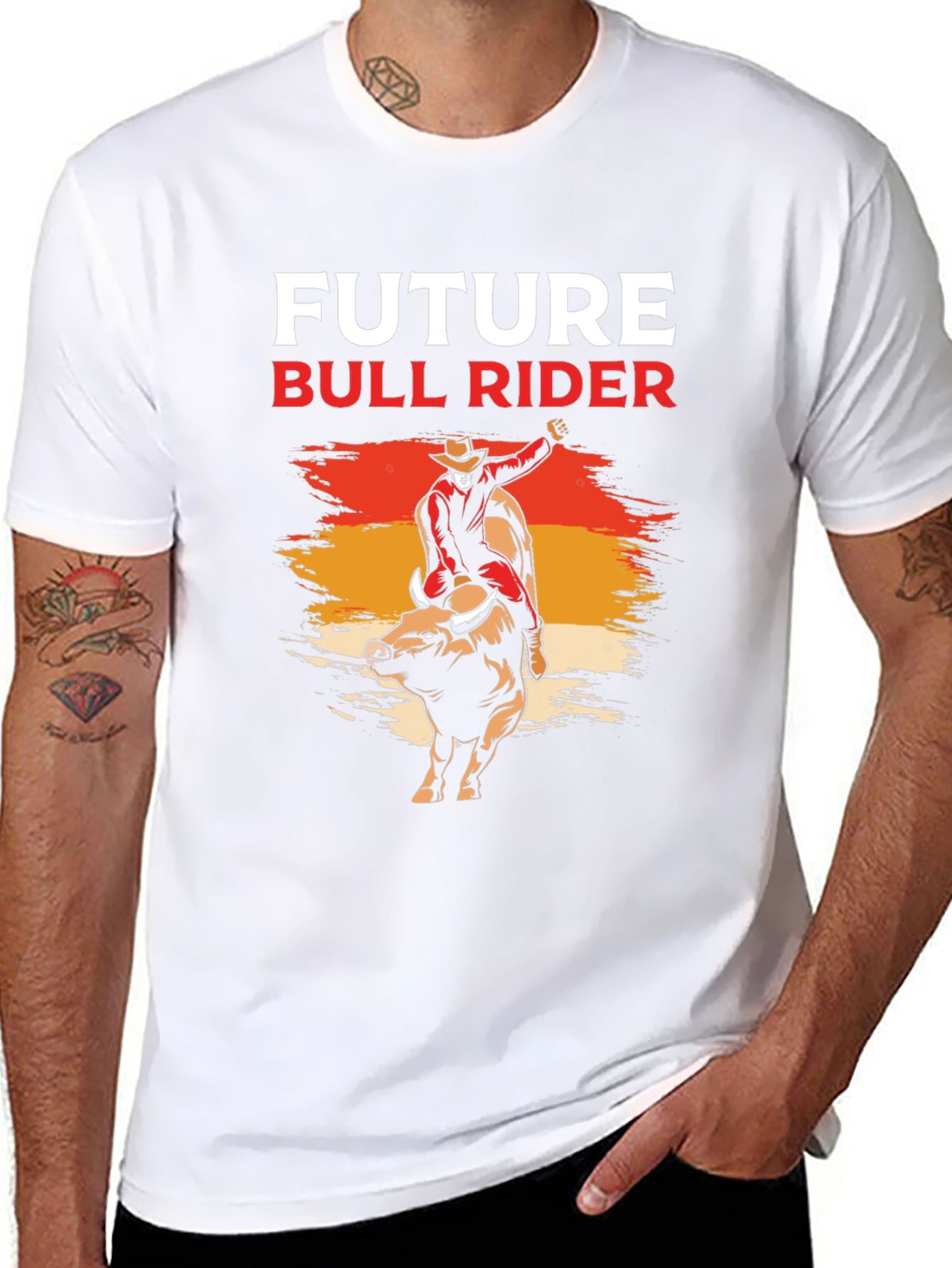 Future Bull Rider Graphic Tee - Black