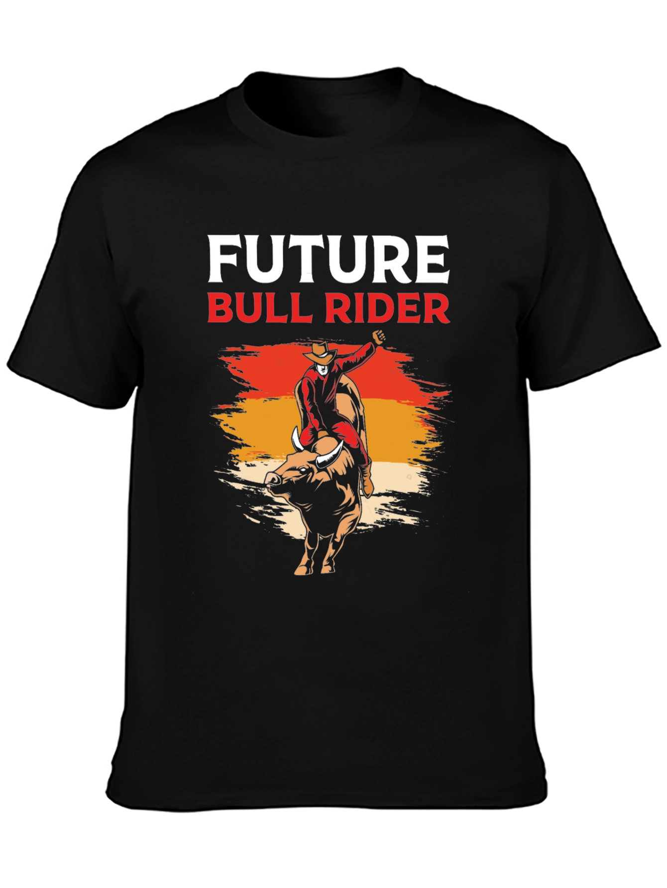 Future Bull Rider Graphic Tee - Black