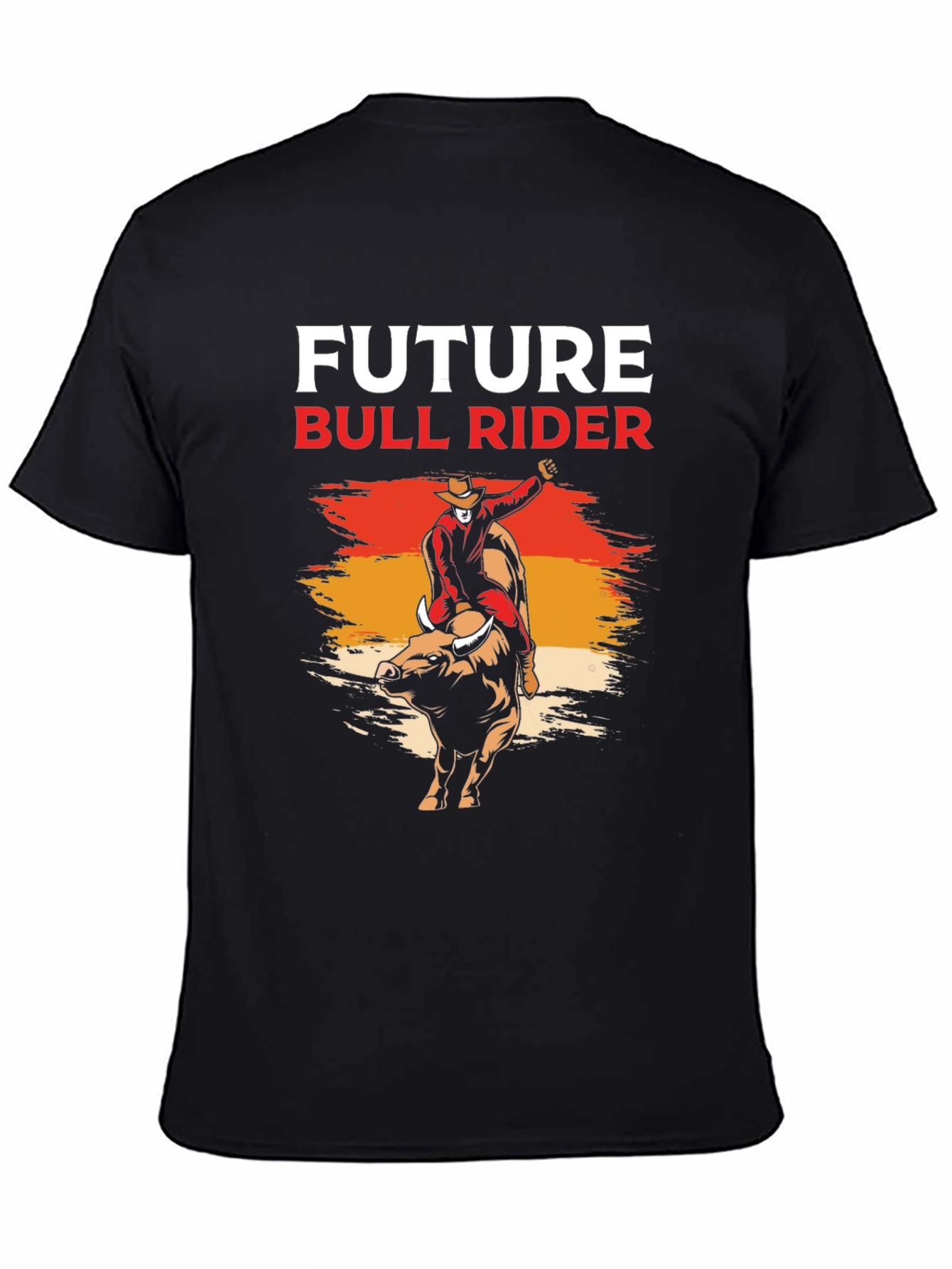 Future Bull Rider Graphic Tee - Black