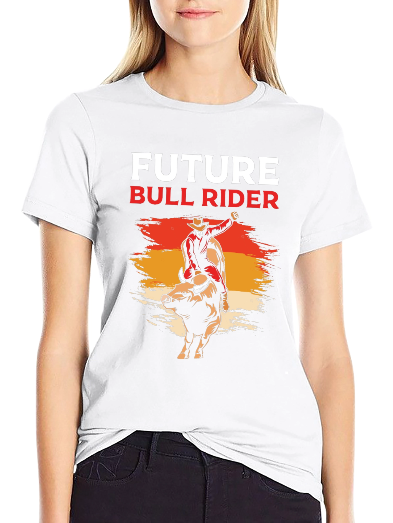 Future Bull Rider Graphic Tee - Black