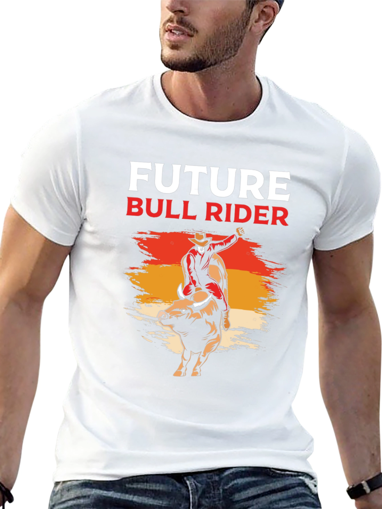 Future Bull Rider Graphic Tee - Black
