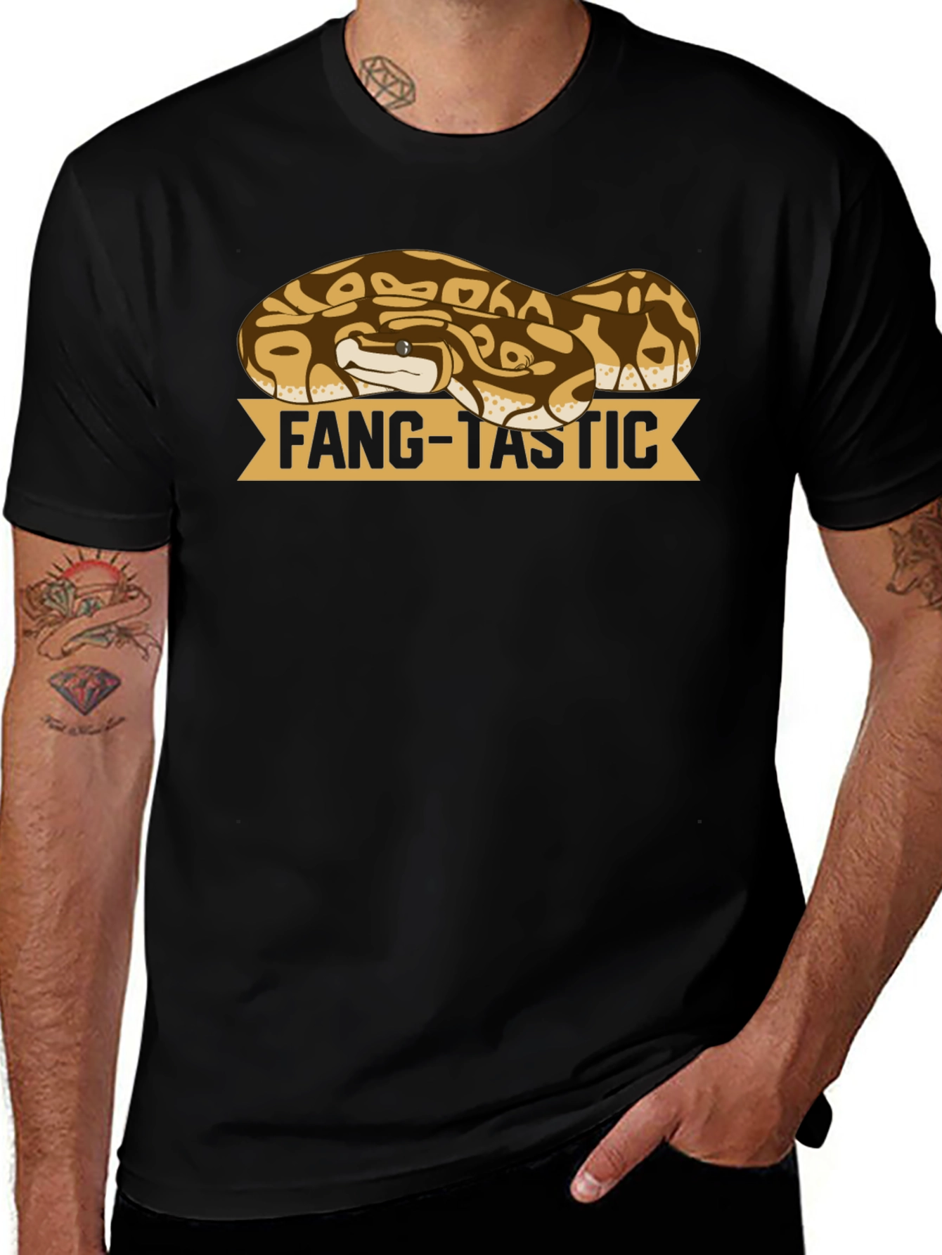 Fang-Tastic Snake T-Shirt - Reptile Lover Tee
