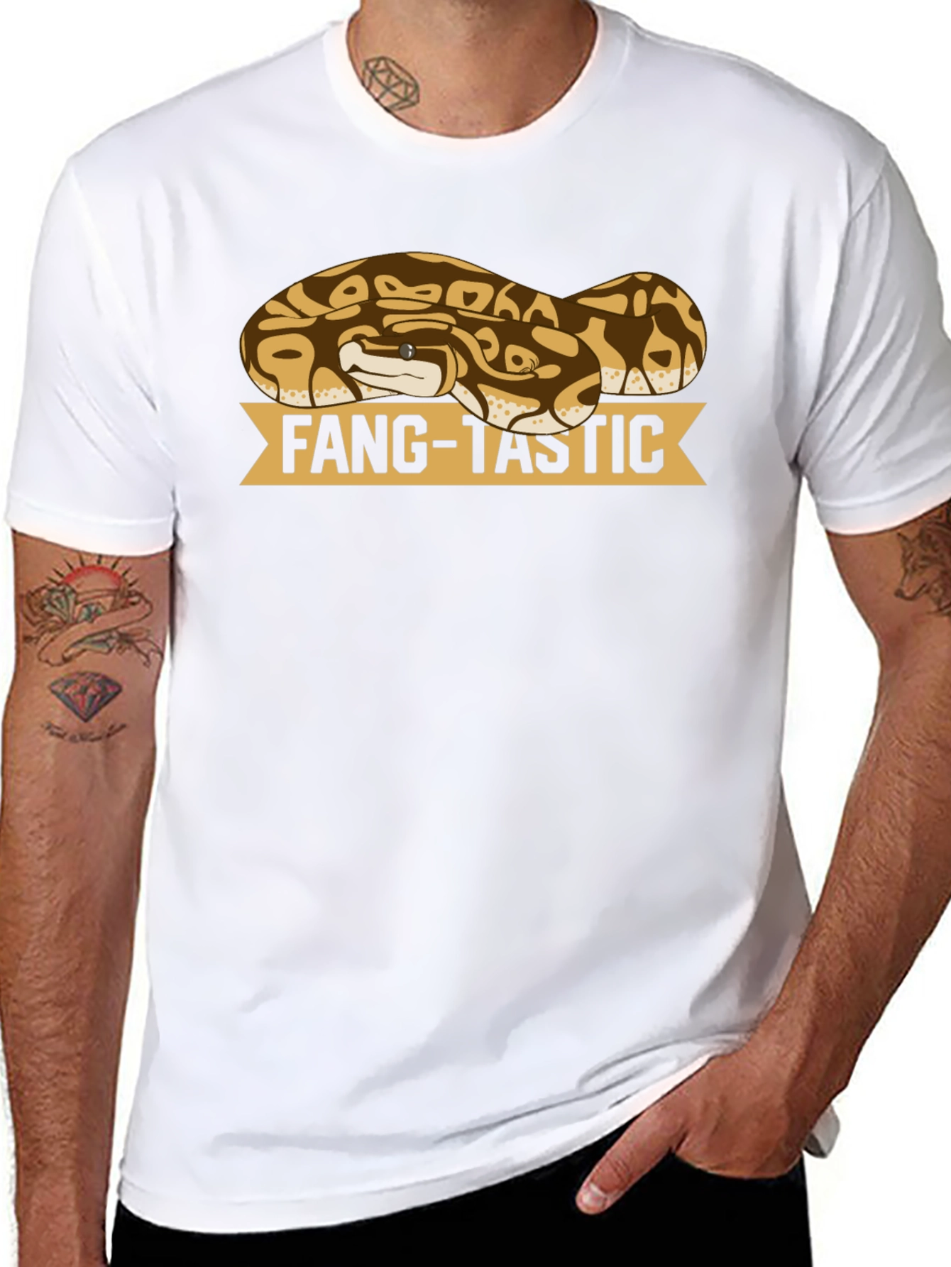 Fang-Tastic Snake T-Shirt - Reptile Lover Tee