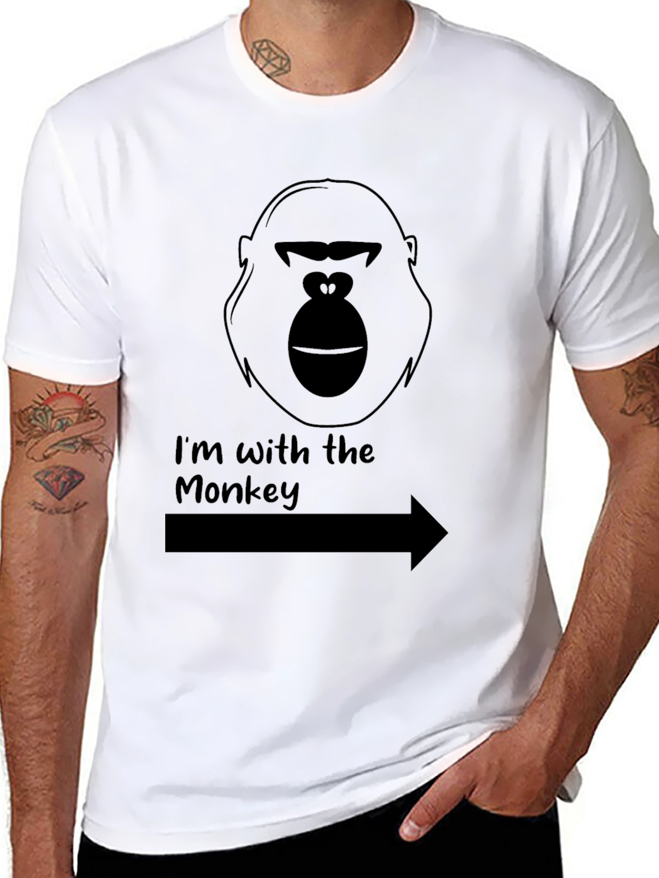 Im With the Monkey Graphic Tee