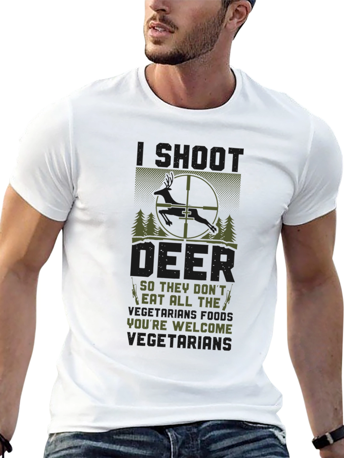 I Shoot Deer T-Shirt - Youre Welcome Vegetarians!