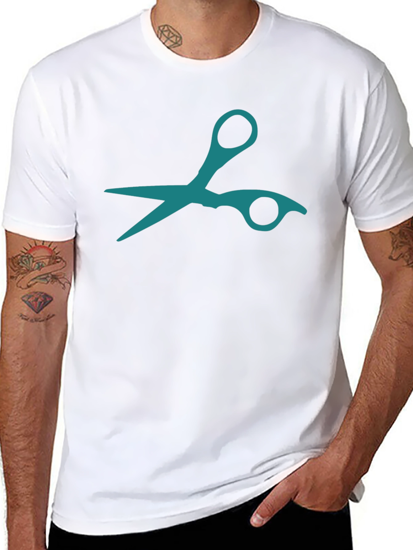 Scissors Graphic Tee - Stylish & Trendy