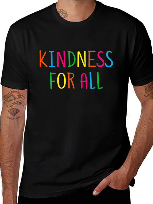 Kindness For All Graphic Tee - Black