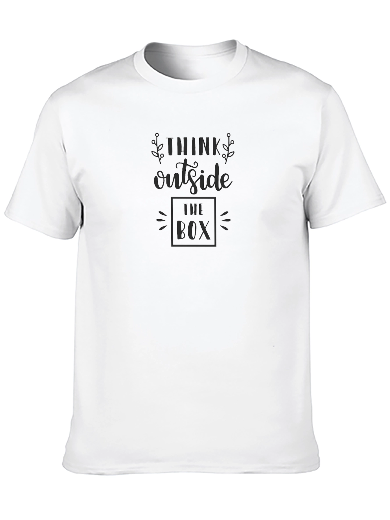 Think Outside the Box Graphic Tee - Black