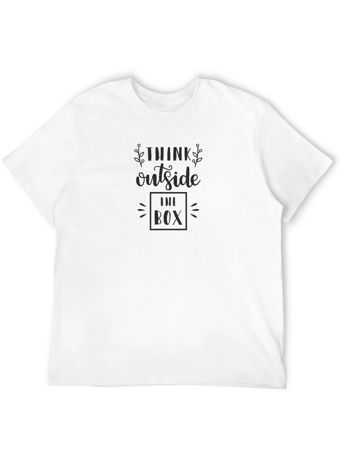 Think Outside the Box Graphic Tee - Black