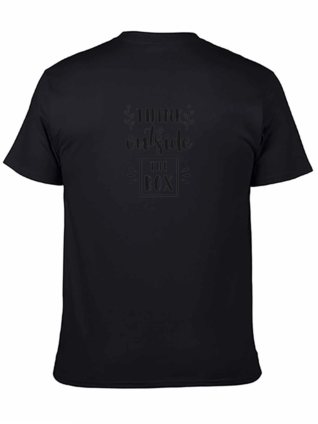 Think Outside the Box Graphic Tee - Black