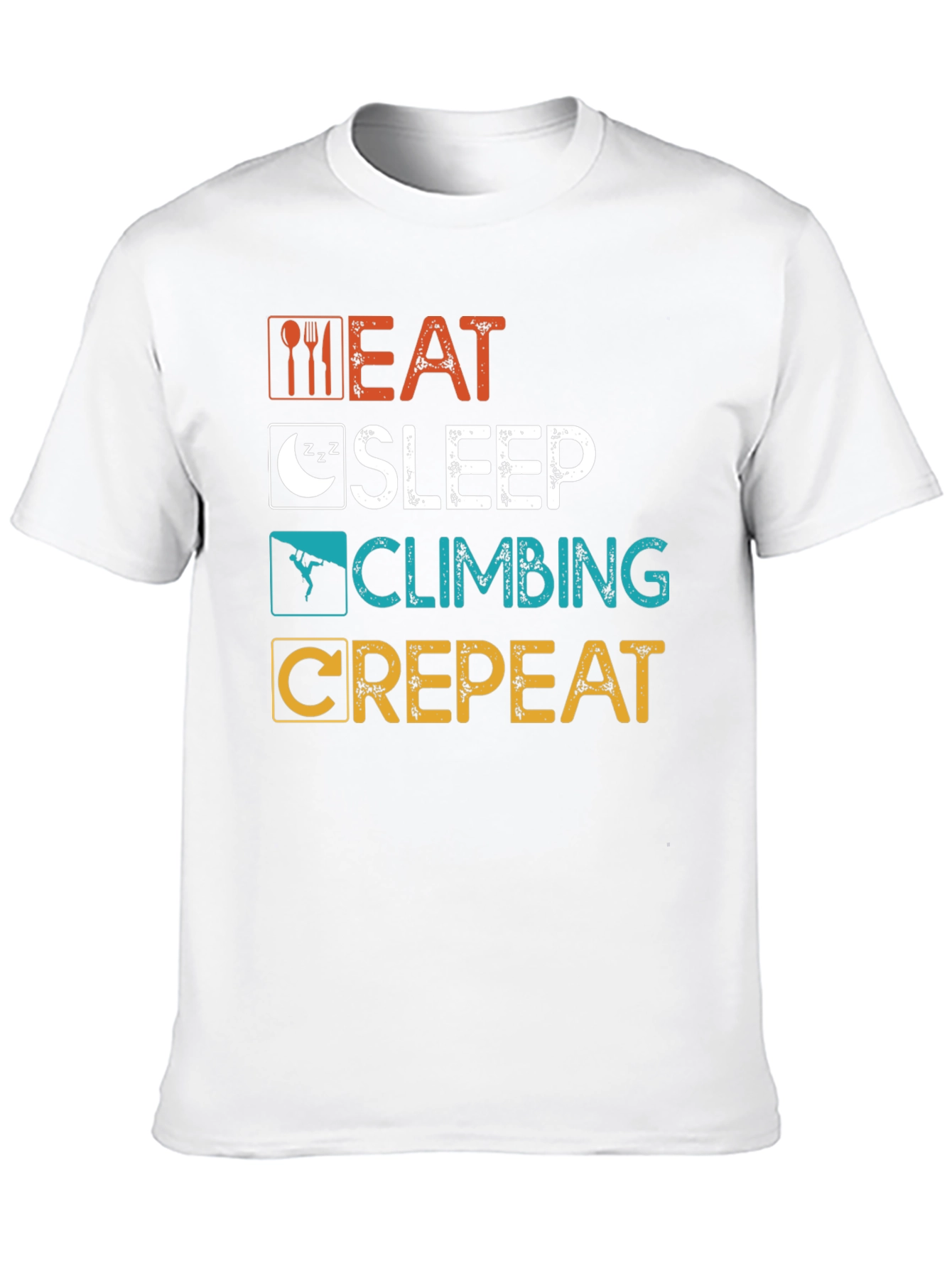 Eat Sleep Climbing Repeat Graphic T-Shirt