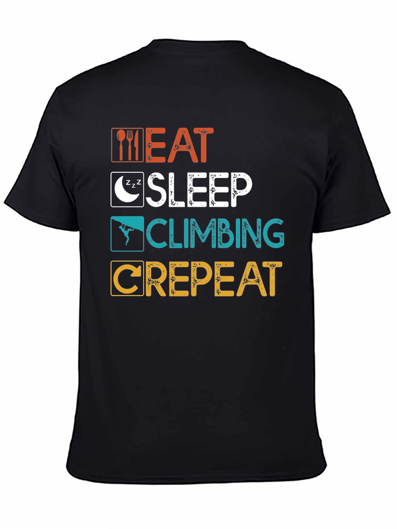 Eat Sleep Climbing Repeat Graphic T-Shirt