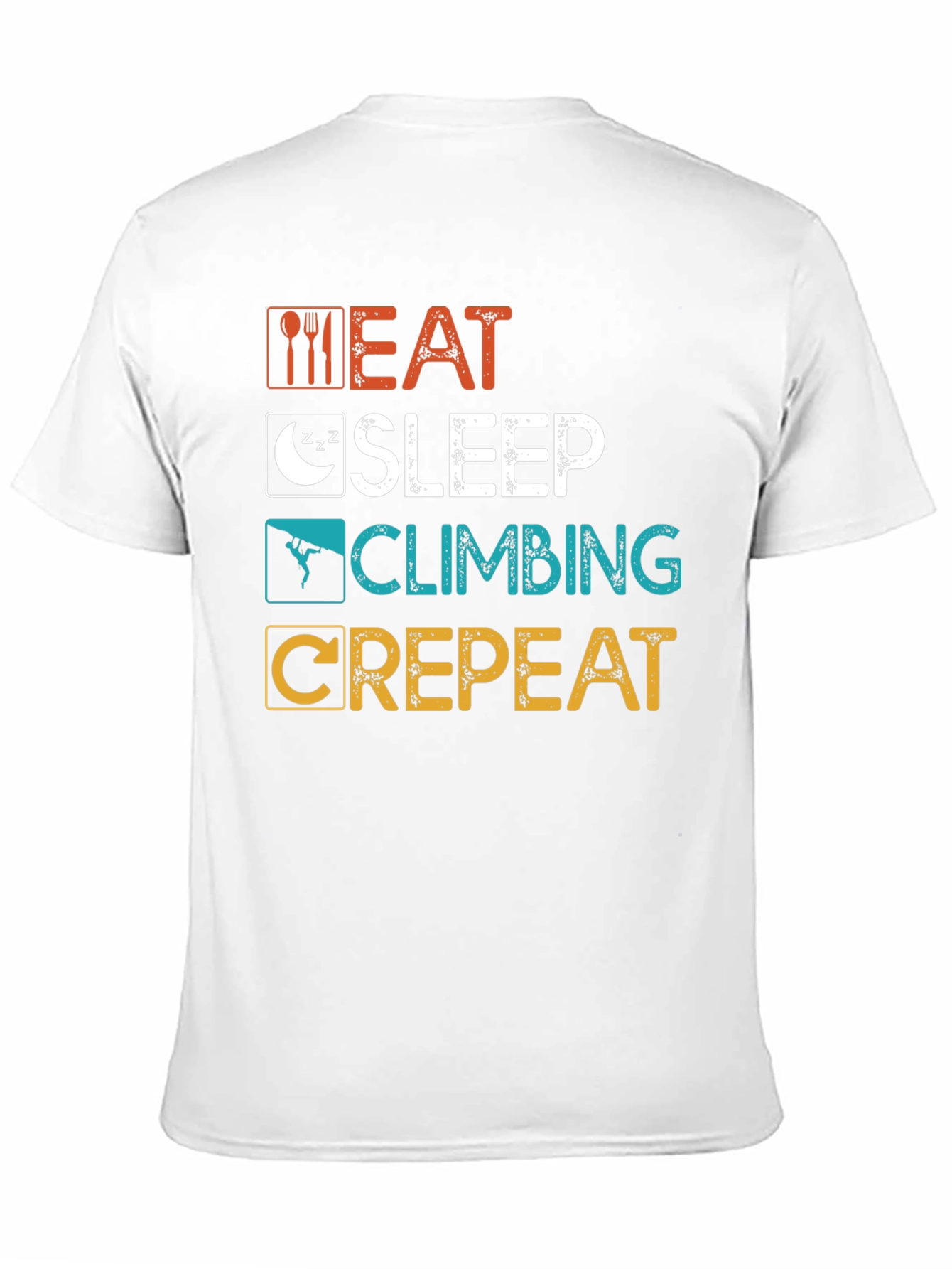 Eat Sleep Climbing Repeat Graphic T-Shirt