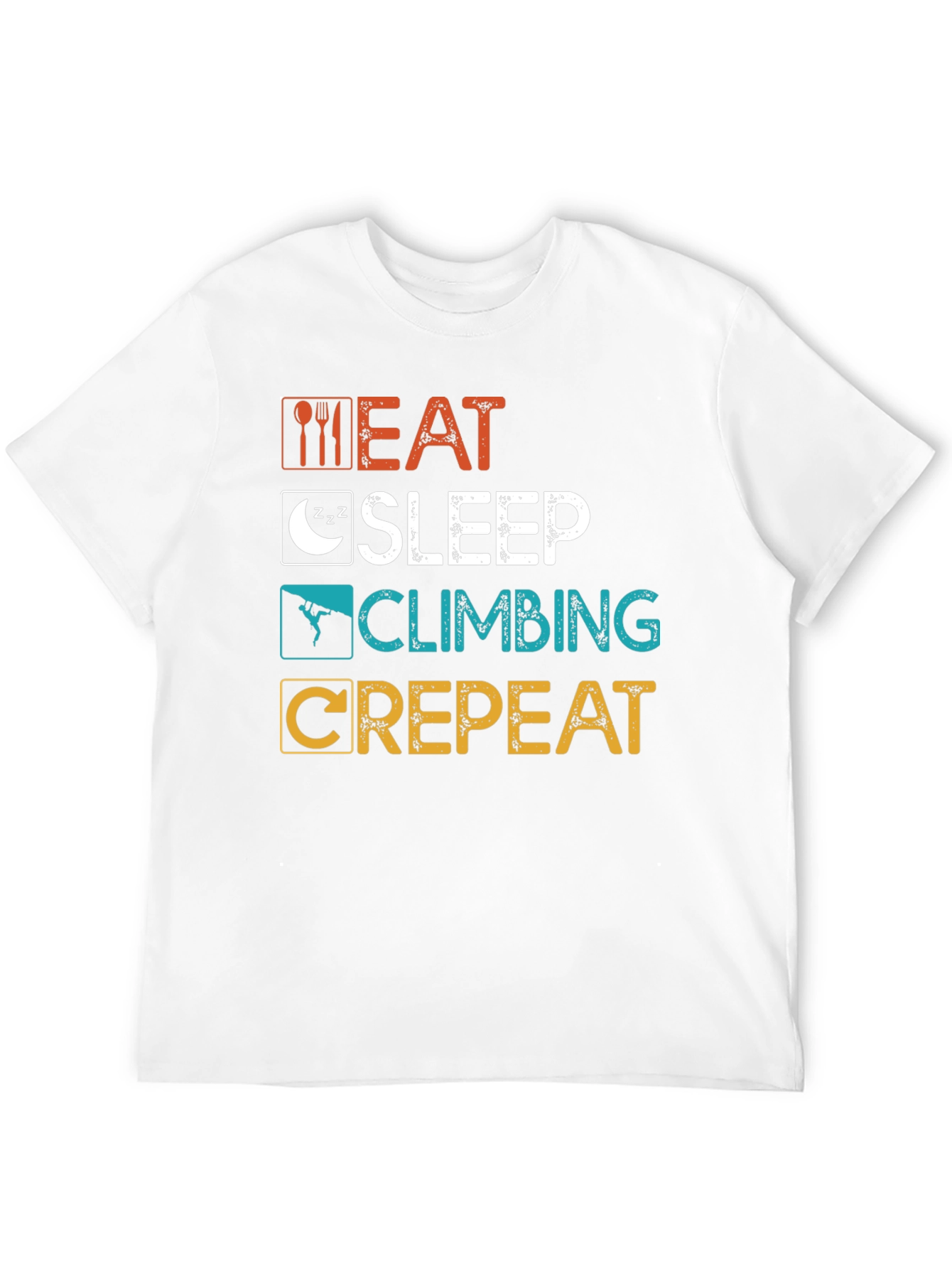Eat Sleep Climbing Repeat Graphic T-Shirt