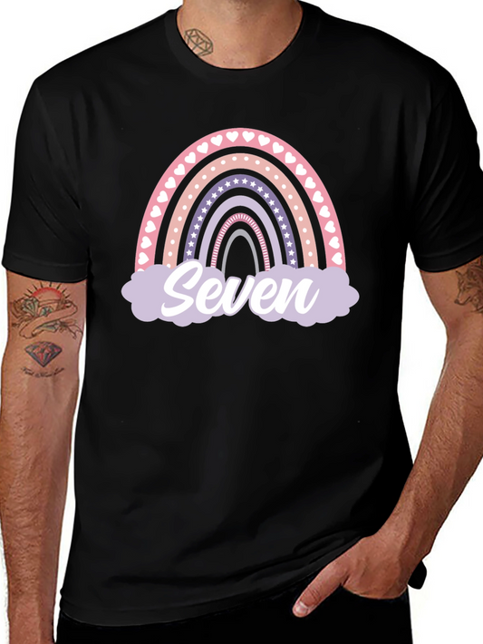 Seven Rainbow Birthday T-Shirt