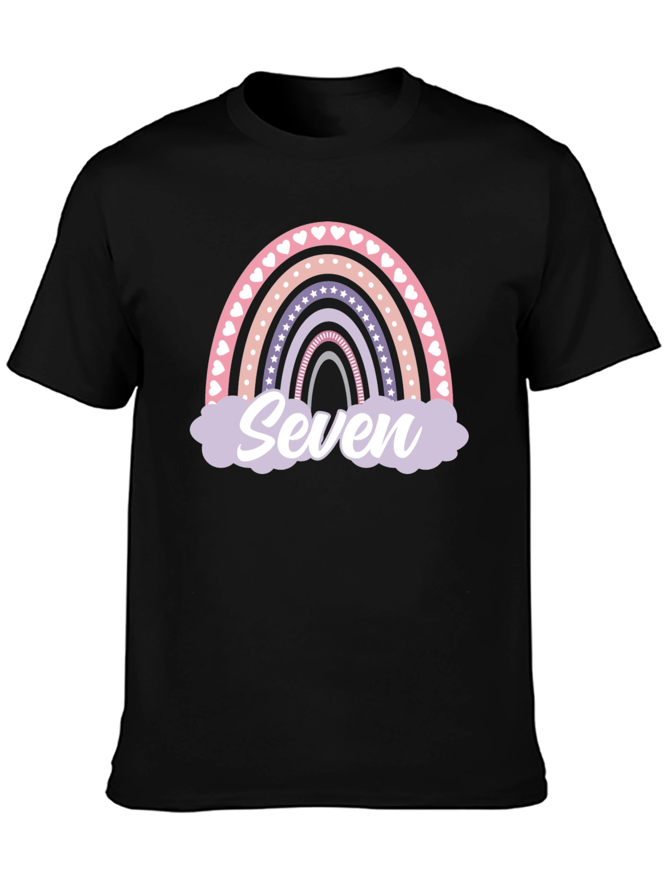 Seven Rainbow Birthday T-Shirt