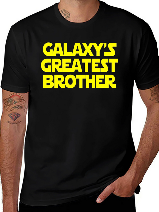 Galaxys Greatest Brother Black T-Shirt