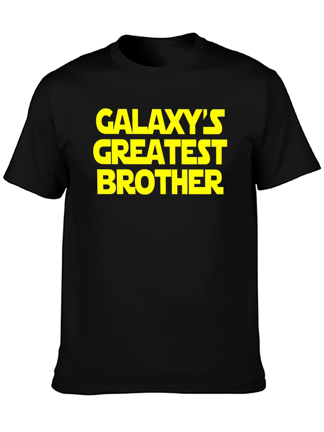 Galaxys Greatest Brother Black T-Shirt