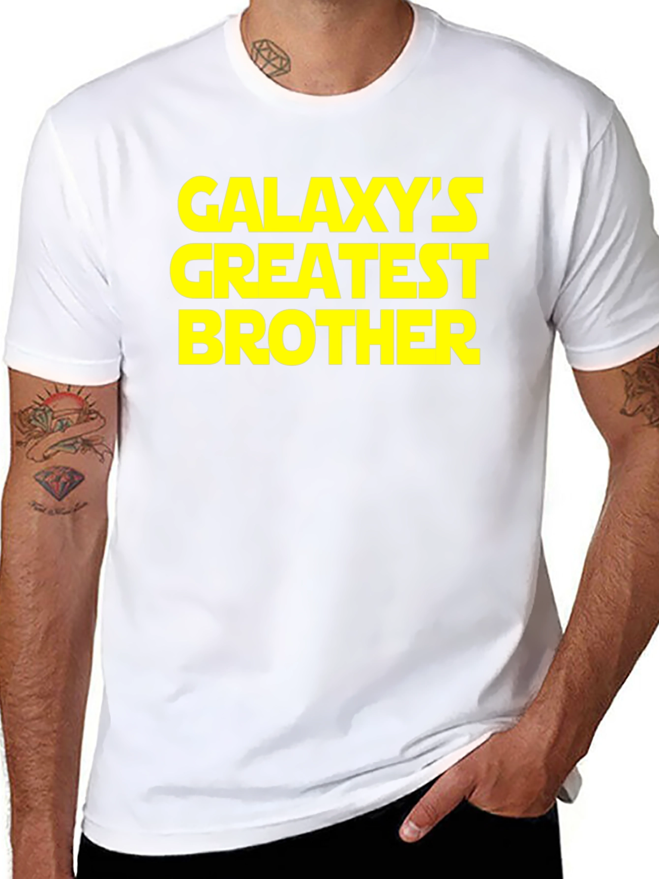 Galaxys Greatest Brother Black T-Shirt