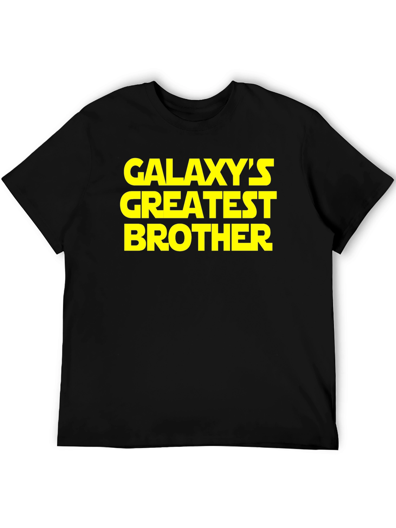 Galaxys Greatest Brother Black T-Shirt